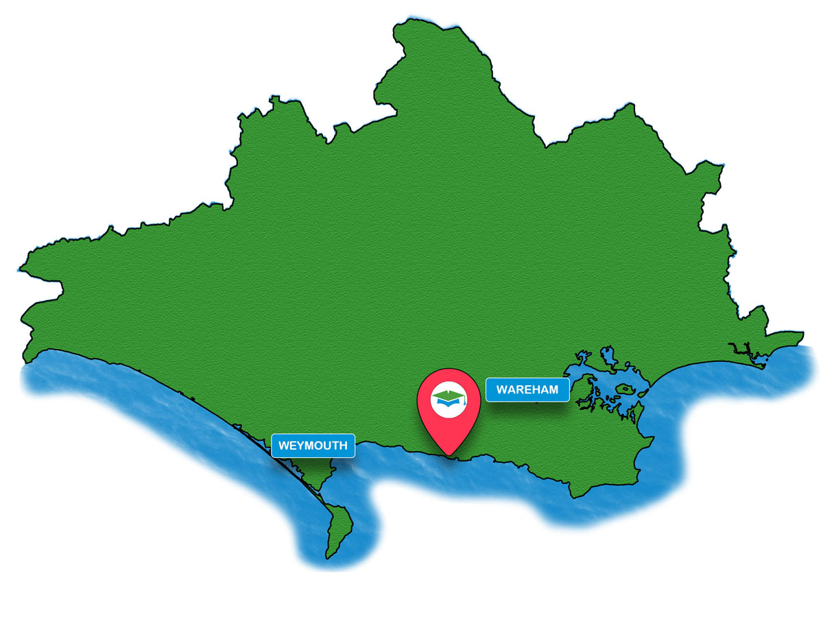 School trip Isle of Wight location map for Lulworth Outdoors